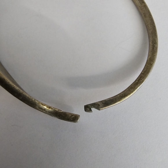 Vintage mountain scene bracelet shooting star silver tone crushed turquoise - Picture 14 of 16